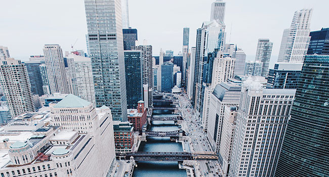 Chicago skyline. top 10 us cities