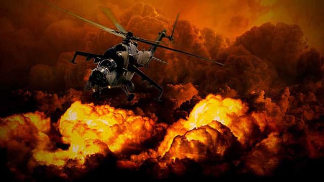 Helicoptor-military-bomb