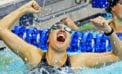 Winning swimmer Not all habits are bad