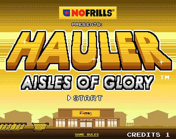 Hauler: Aisles of Glory Opening Screen