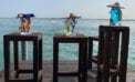 The Homage to Picasso pieces by Master Walter Furlan. We were taken to a private viewing of the three sculptures on the factory deck. Each had been placed on a pedestal, with the Venetian lagoon as a backdrop. Photo by Mike Robinson The seduction of art and the art of sales seduction