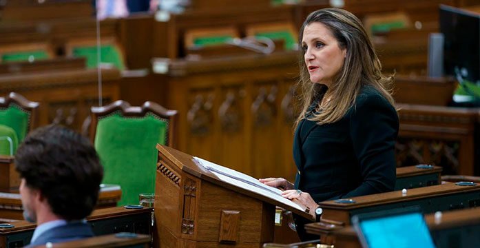 Chrystia Freeland Freeland doubles down despite dismal pre-COVID economic numbers