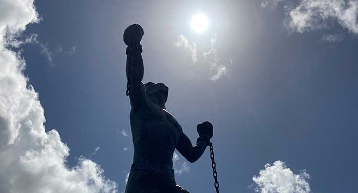 Emancipation statue, Barbados slavery colonialism