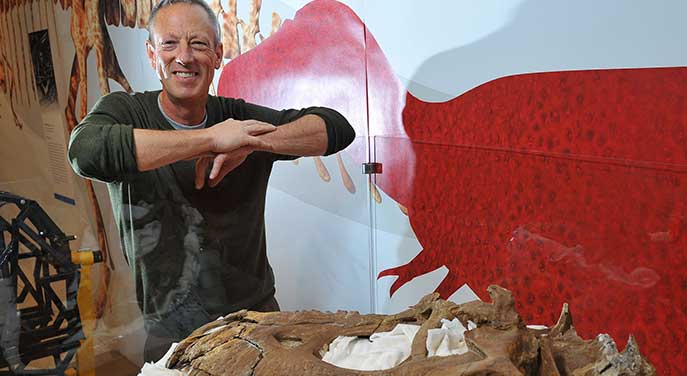 Paleontology researcher Clive Coy