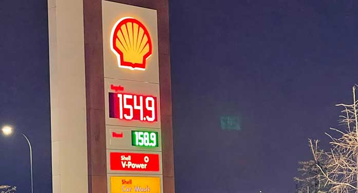shell gas prices fuel oil