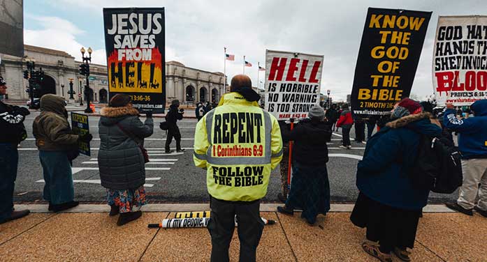fundamental Christianity religion protest