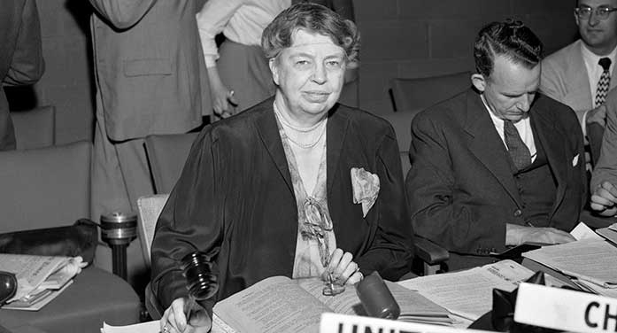 We lost our way. But Eleanor Roosevelt showed us the right route