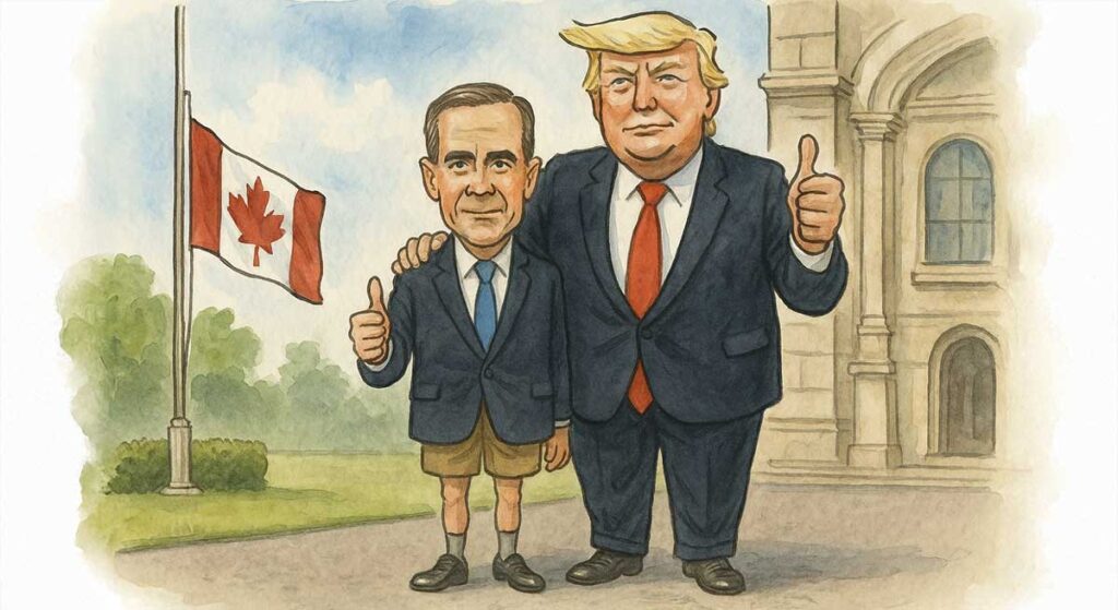 Prime Minister Mark Carney struggles to defend Canada’s interests as U.S. President Donald Trump sets the agenda in stalled trade deal talks