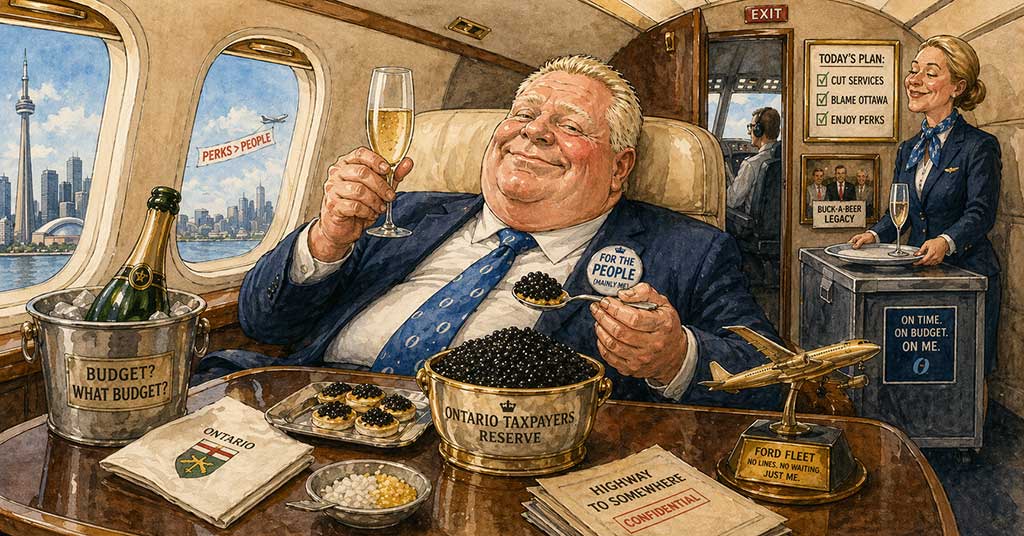 Discover why Doug Ford’s $30M private jet purchase, the ‘gravy plane,’ failed the affordability crisis test and forced an about-face