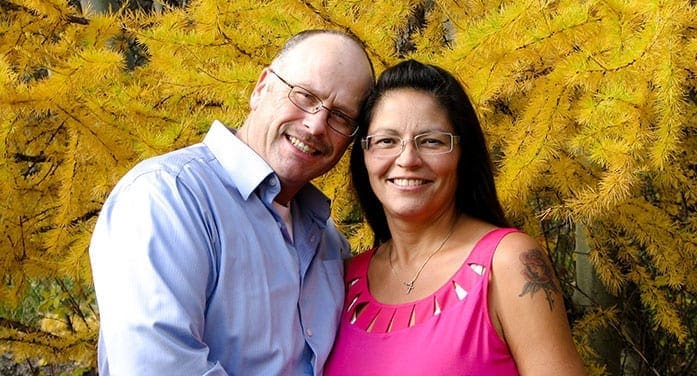 Nina Greene with her husband, Brent